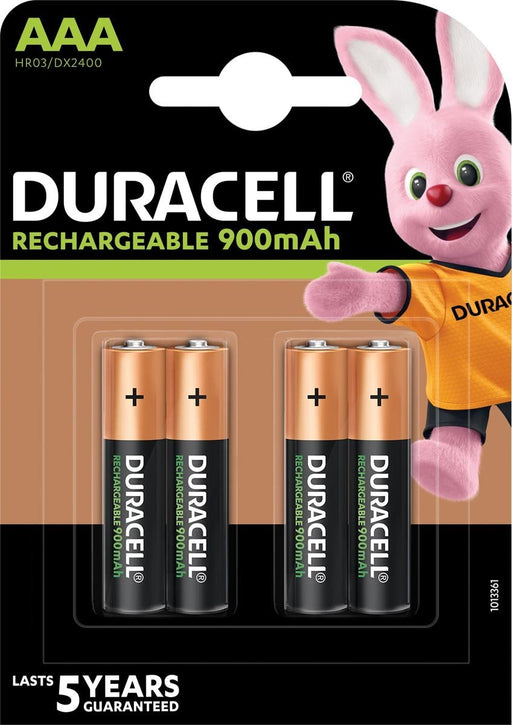 Duracell oplaadbare batterijen Recharge Ultra AAA, 4 stuks in blisterverpakking - OfficeTown