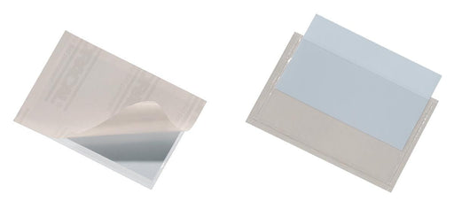 Duurzame Pocketfix doos van 100 stuks, binnenft 90 x 57 mm met zelfklevende hoes - OfficeTown