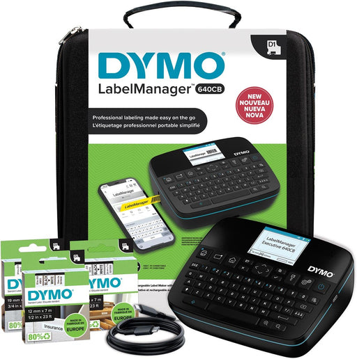 Dymo beletteringsysteem LabelManager Executive 640 CB, qwerty, kitcase - OfficeTown