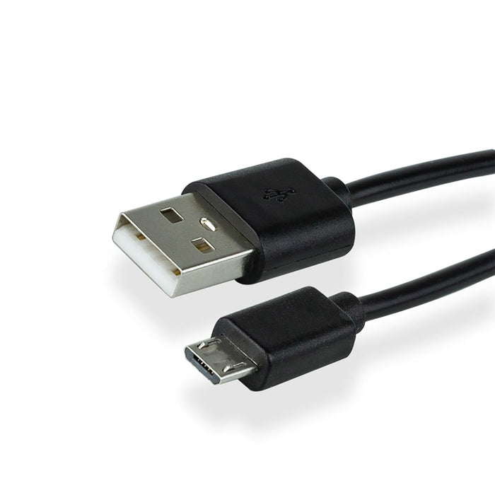 Groene USB-A naar micro-USB kabel, 1 m, zwart