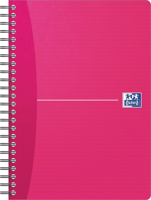 Oxford Office Essentials spiraalschrift, 180 bladzijden, ft A5, gelijnd, geassorteerde kleuren 5 stuks, OfficeTown