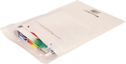 Cleverpack luchtkussenenveloppen, ft 230 x 340 mm, met stripsluiting, wit, pak van 10 stuks 5 stuks, OfficeTown