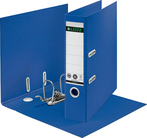 Leitz Recycle 180° ordner, rug van 8 cm, blauw 10 stuks, OfficeTown
