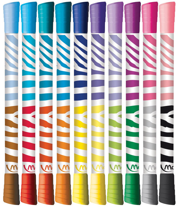 Maped Viltstift Color'Peps Duo, blister met 10 stuks 12 stuks, OfficeTown