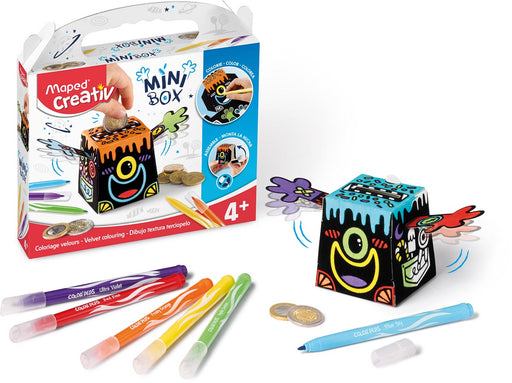 Maped Creativ Mini Box kleuren op velours, knutselkoffer 4 stuks, OfficeTown