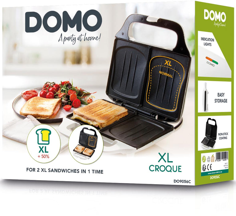Domo croque monsieur machine Croque XL, wit 6 stuks, OfficeTown
