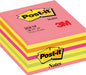Post-it Notes kubus, 450 vel, ft 76 x 76 mm, roze-geel tinten 12 stuks, OfficeTown