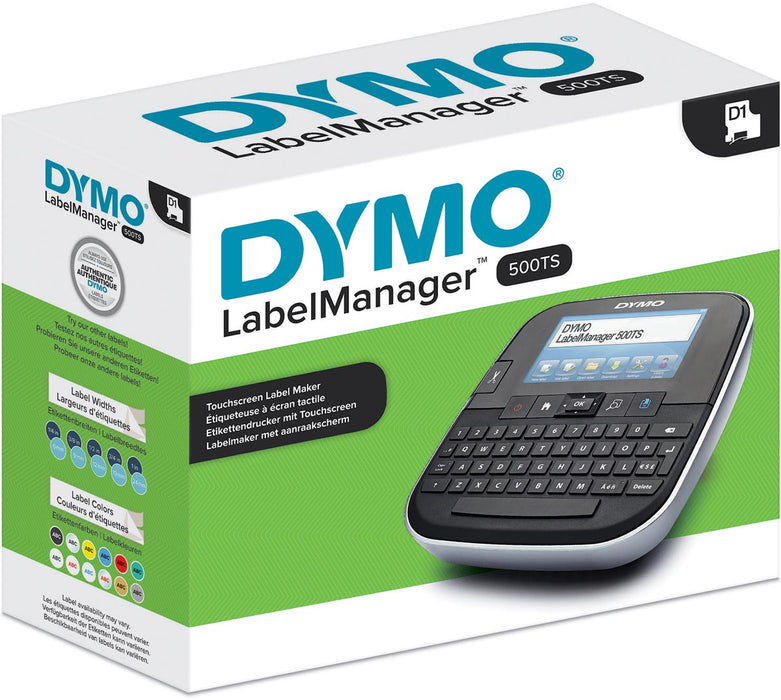 Dymo labelingsysteem LabelManager 500TS, qwerty met oplaadbare batterijen