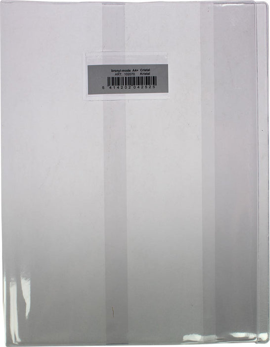Schriftomslag Bronyl ft 21 x 29,7 cm (A4) van kristal PVC met venster