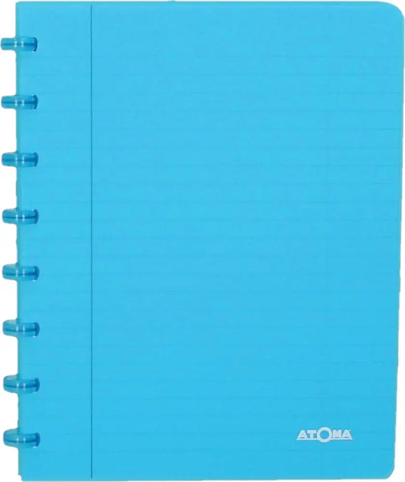 Atoma Trendy schrift, ft A5, 144 bladzijden, gelijnd, transparant turquoise