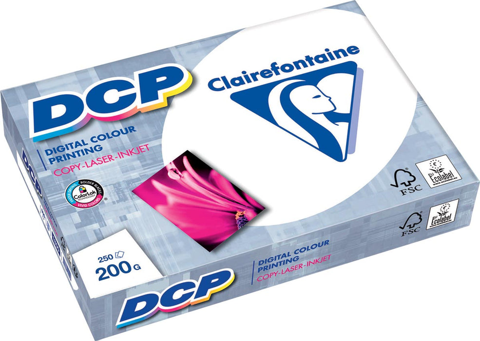 Clairefontaine DCP presentatiepapier A3, 200 g, 250 vel 4 stuks