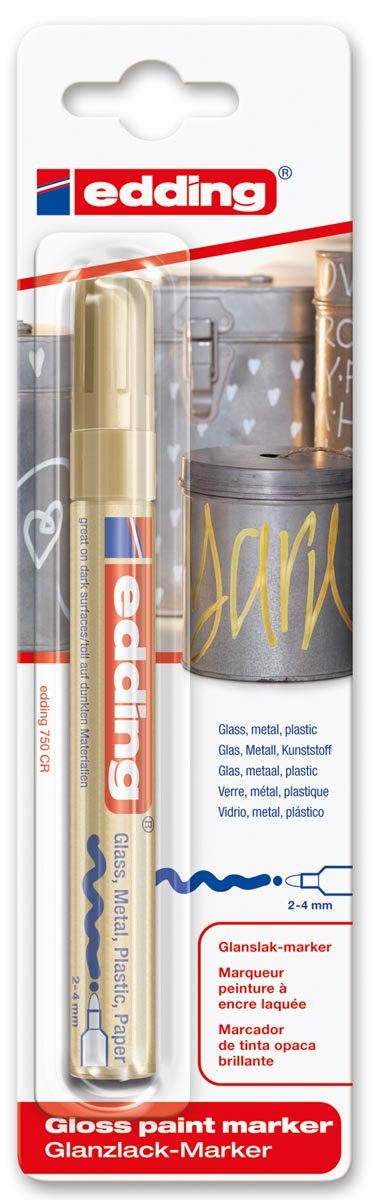 Edding Lakmarker e - 750 goud met ronde punt - OfficeTown