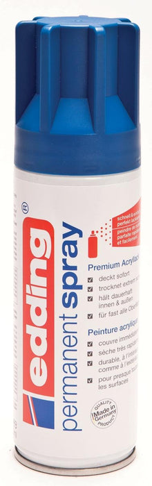 Edding Permanent Spray 5200, 200 ml, gentiaanblauw mat - OfficeTown