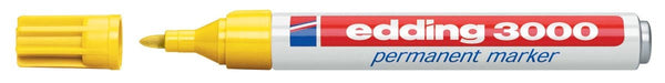 Edding permanente marker 3000 geel met rond punt - OfficeTown