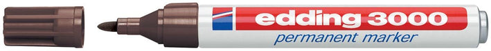 Edding permanente marker 3000 in diepbruin - OfficeTown