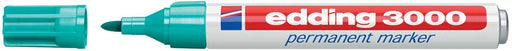 Edding permanente marker 3000 in turkoois met ronde punt - OfficeTown