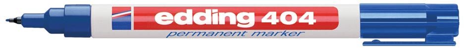 Edding permanente marker e - 404 blauw met ronde punt - OfficeTown
