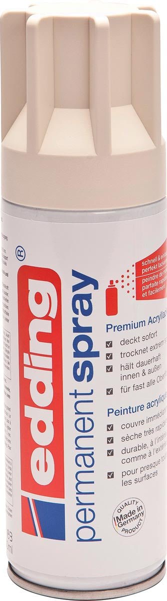 Edding Permanente Spray 5200, 200 ml, mat crèmewit - OfficeTown