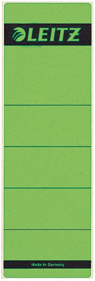 Leitz zelfklevende rugetiketten, ft 61 x 191 mm, groen, pak van 10 stuks 10 stuks, OfficeTown