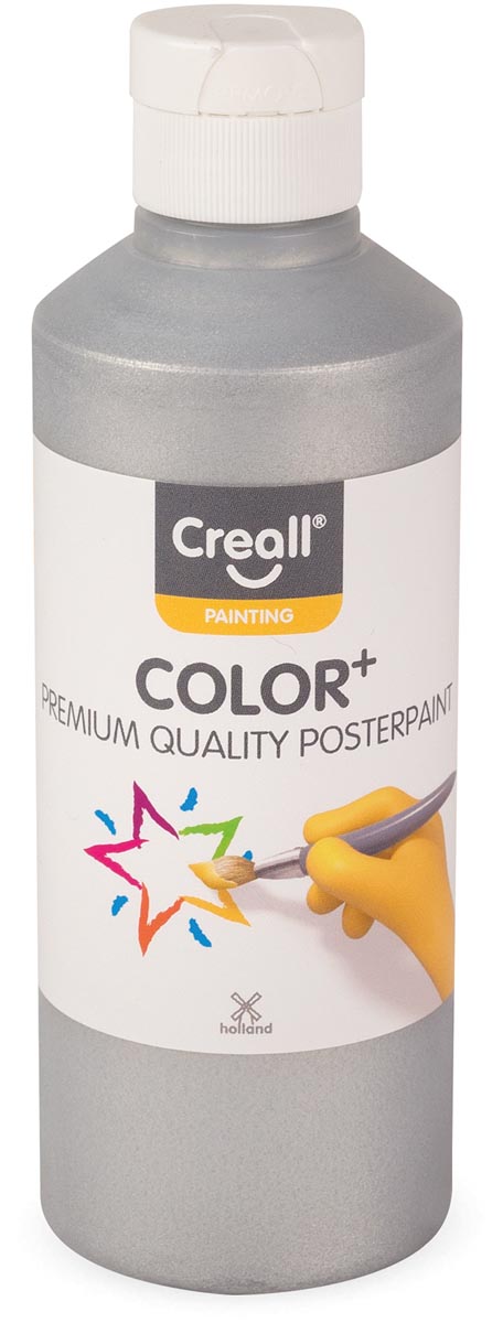 Plakkaatverf Creall Color zilver 6 stuks, OfficeTown