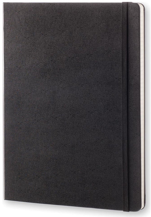 Moleskine notitieboek, ft 19 x 25 cm, geruit, harde cover, 192 blad, zwart