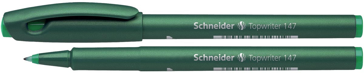 Schneider fineliner topwriter 147 groen 10 stuks