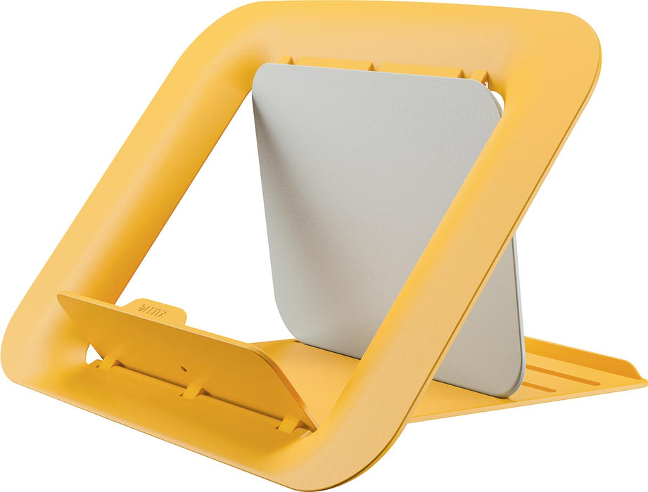 Leitz Ergo Cosy laptopstandaard geel met 4 verstelbare niveaus