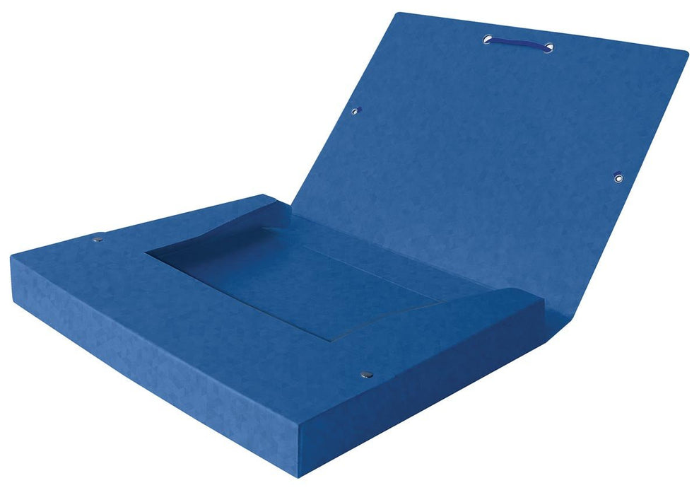 Elba Oxford Top File+ Elastobox, blauw, A4 formaat - OfficeTown