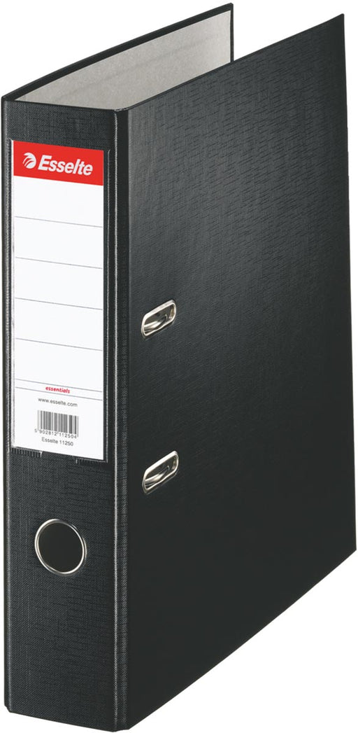 Esselte Essentials ordner, rug van 7,5 cm, zwart 20 stuks - OfficeTown
