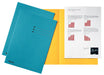 Esselte map in blauw karton van 180 g/m², pak van 100 stuks - OfficeTown