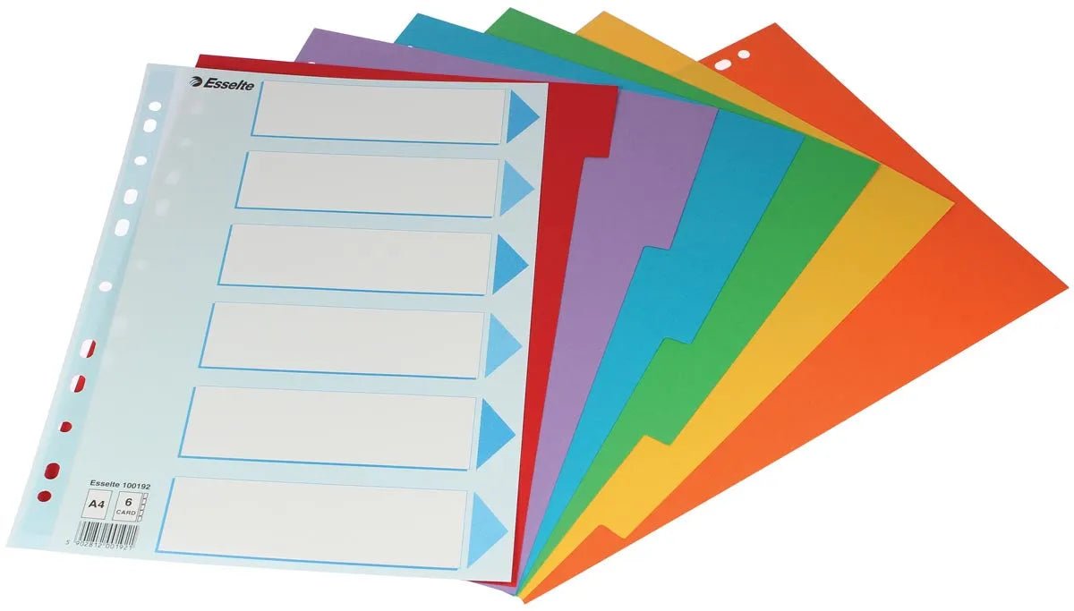 Esselte tabbladen 6 tabs - OfficeTown
