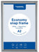 Europel clicklijst Economy, lijst 25 mm, ft A2, zilver - OfficeTown