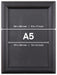 Europel Clicklijst Economy, lijst 25 mm, ft A5, zwart - OfficeTown