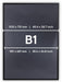 Europel Clicklijst Economy, lijst 25 mm, ft B1, zwart - OfficeTown