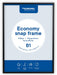 Europel Clicklijst Economy, lijst 25 mm, ft B1, zwart - OfficeTown