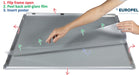 Europel clicklijst, lijst 25mm A2, zilverkleurig posterframe - OfficeTown