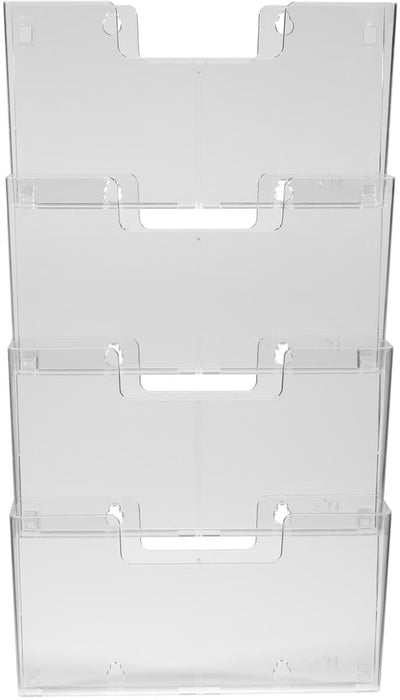 Europel wandfolderhouder, 4 x ft A4, landscape - OfficeTown