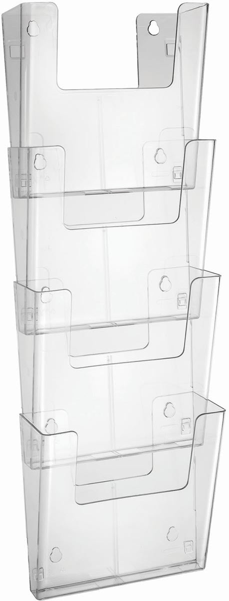 Europel wandfolderhouder, 4 x ft A4, portret - OfficeTown