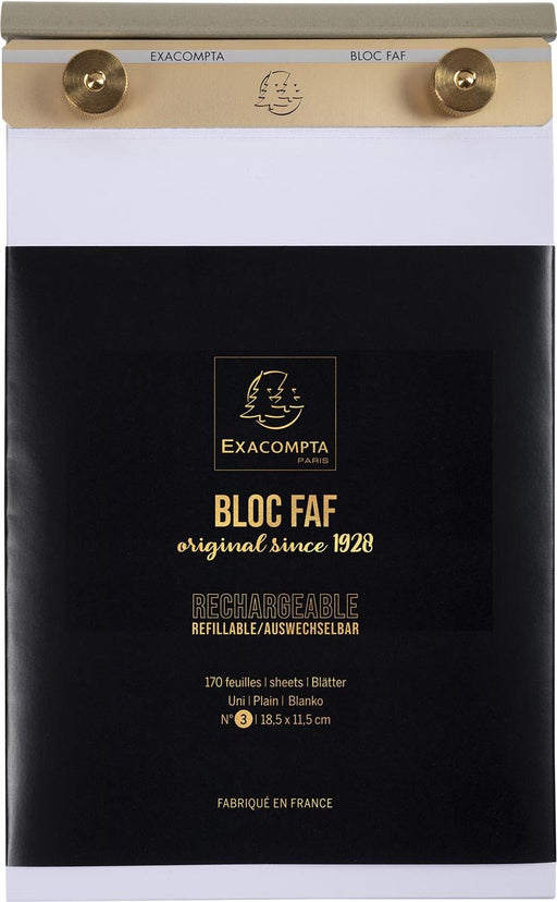 Exacompta notitieblok FAF N°3, blanco, afmetingen 18,5 x 11,5 cm - OfficeTown
