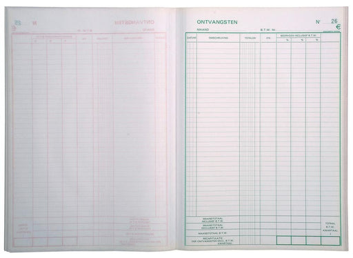 Exacompta ontvangstboek, ft 29,7 x 21 cm, Nederlandstalig, dupli (50 x 2 vel) - OfficeTown