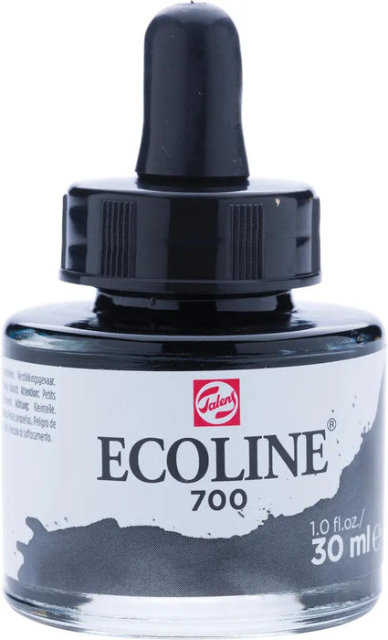 Talens Ecoline vloeibare aquarelverf, 30 ml, zwart, 3 stuks