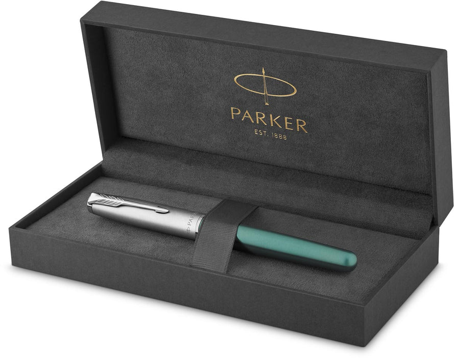Parker vulpen Sonnet, medium, in giftbox, groen 20 stuks, OfficeTown