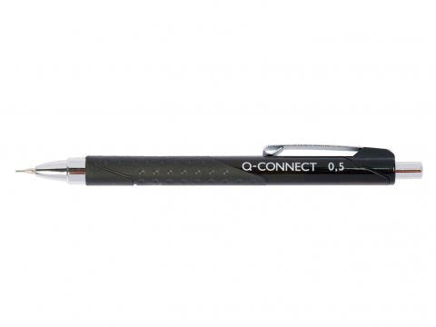Q-CONNECT potlood 0,5 mm zwart met antislip grip