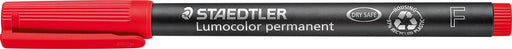 Staedtler Lumocolor 318, OHP-marker, permanent, 0,6 mm, rood 10 stuks, OfficeTown