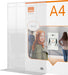 Nobo Premium Plus acryl informatiebord, met voet, ft A4 5 stuks, OfficeTown