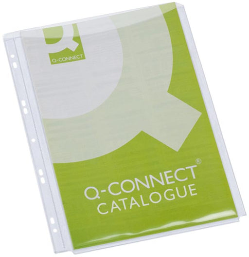 Q-CONNECT geperforeerde showtas A4 11-gaatsperforatie PP transparant pak van 5 stuks 10 stuks, OfficeTown