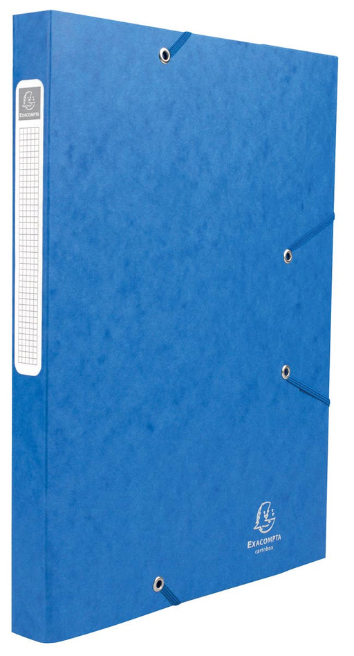 Exacompta Elastobox Cartobox rug van 2,5 cm, blauw, 5/10e kwaliteit 25 stuks, OfficeTown