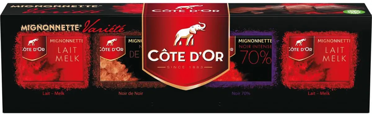 Côte d'Or chocolade Mignonnette Variété, doos van 32 stuks