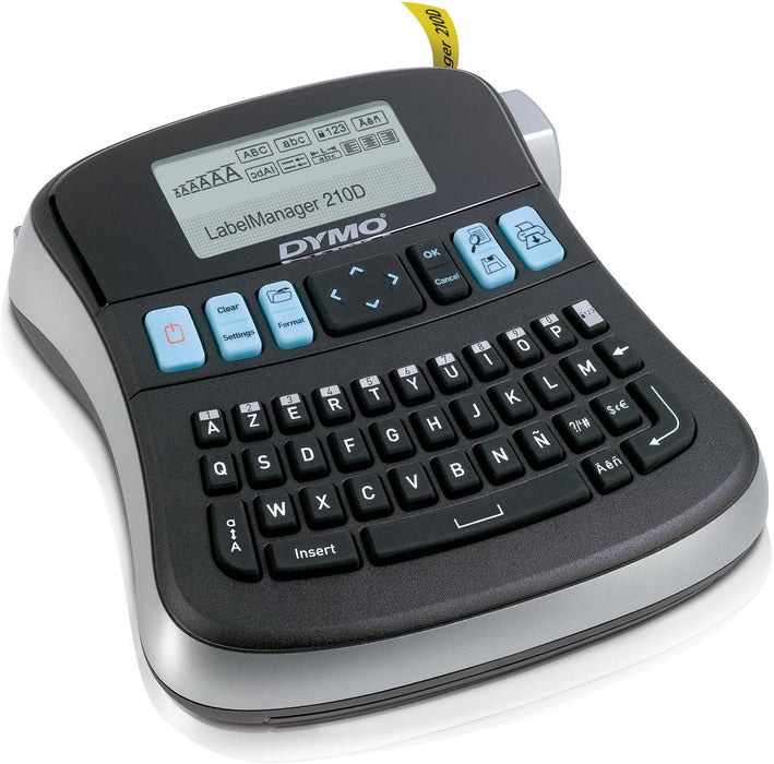 Dymo labelmaker LabelManager 210D+, azerty toetsenbord met eenvoudige navigatie