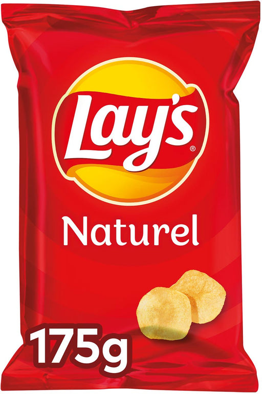 Lay's Chips Naturel, zak van 175 g 8 stuks, OfficeTown